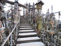 Hill of the crosses, Lithuania Royalty Free Stock Photo