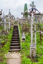 The Hill of Crosses, pilgrimage site in northern Lithuan Royalty Free Stock Photo