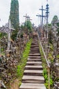 The Hill of Crosses, pilgrimage site in northern Lithuan Royalty Free Stock Photo