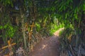 Landscape of Hill of crosses, Kryziu kalnas, Lithuania Royalty Free Stock Photo