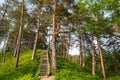 The Hill Fort of Naujoji Reva in Silenai cognitive park near Vilnius, Lithuania