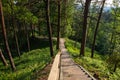 The Hill Fort of Naujoji Reva in Silenai cognitive park near Vilnius, Lithuania