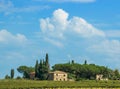 Hill houses in Tuscany Royalty Free Stock Photo