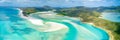 Whitehaven Beach on Whitesunday Island Panorama