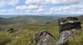 Looking easterly from Swine\'s Back area near Kinder Scout Royalty Free Stock Photo