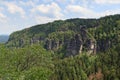 Hill Kleiner Winterberg at rocks Affensteine in Saxon Switzerland