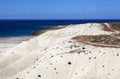 Hill after Punta Loma near Puerto Madryn, a city in Chubut Province, Patagonia, Argentina Royalty Free Stock Photo