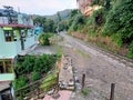 Hill queen railway track at solan hp Royalty Free Stock Photo