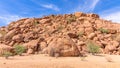 Hill of rocks near Twijfelfontein, Damaraland, Namibia.