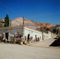 Argentina, Jujuy Province, Purmamarca, view of the Hill of Seven Colors(Cerro de los Siete Colores) purmamarca argentina Royalty Free Stock Photo