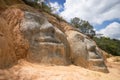 Hill side statues in Colombia Royalty Free Stock Photo