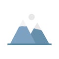 Hill station Line Style vector icon which can easily modify or edit