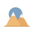 Hill station Line Style vector icon which can easily modify or edit