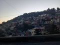 Hill station nainital house clouds Royalty Free Stock Photo