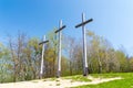 Hill of the Three Crosses in Kazimierz Dolny. Royalty Free Stock Photo