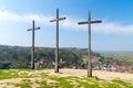 Hill of the Three Crosses in Kazimierz Dolny. Royalty Free Stock Photo