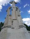 Hill of three crosses in Vilnus, Lithuania Royalty Free Stock Photo