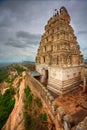 14th Century Ancient Hill Top Temple. Hindu Temple. Yoganarasimha Temple, Melkote, Karnataka, India Royalty Free Stock Photo