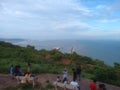 Hill top view of sea from hill top at visakapatanam