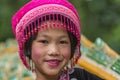 Hill tribe child in traditional clothing at Doi Suthep Royalty Free Stock Photo