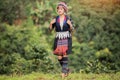 Hill Tribe Coffee Plantation,Akha Woman Picking Red Coffee On Bouquet On Tree Royalty Free Stock Photo