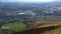 Hill view of Blackburn and Darwen.