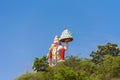 Hill View Stadium - Hanuman Statue, Puttaparthi, Andhra Pradesh, India. Copy space for text.