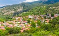 The hill village Pedoulas in the Marathassa Valley Troodos Mountains Cyprus Royalty Free Stock Photo