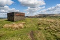 Hill Walkin g on the Pennine Way and Pule Hill above Marsden in the Southern Pennines Royalty Free Stock Photo