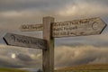 Hill walking around Horton in Ribblesdale in the Yorkshire Dales Royalty Free Stock Photo