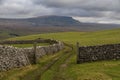 Hill walking around Horton in Ribblesdale in the Yorkshire Dales Royalty Free Stock Photo