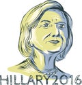 Hillary 2016 President Drawing