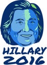 Hillary President 2016 Retro