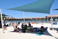 Hillarys Boat Harbour: Shade Sails Royalty Free Stock Photo