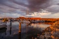 Hillarys Boat Harbour at sunset