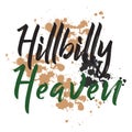 Hillbilly heaven graphic Royalty Free Stock Photo