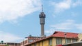 Hillbrow TV Tower over downtown Johannesburg, South Africa