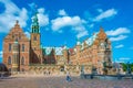 Hillerod, Denmark, June 21, 2022: Frederiksborg Slot palace in D Royalty Free Stock Photo
