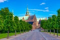 Hillerod, Denmark, June 21, 2022: Frederiksborg Slot palace in D Royalty Free Stock Photo