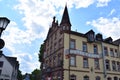 Hillesheim, Germany - 06 15 2023: Hotel dedicated to Crime Fiction Fans