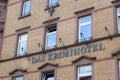 Hillesheim, Germany - 06 15 2023: Hotel dedicated to Crime Fiction Story Fans