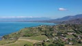 The hills of Agropoli overlooking the bay of Trentova Cilento, 