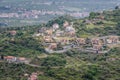 Hills around Castelmola on Sicily island Royalty Free Stock Photo