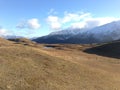 Hills around Wanaka Queenstown lake landscape view on hills and mountains Royalty Free Stock Photo