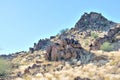 Hills consisting of dolerite boulders