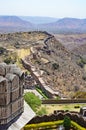 Hills and Countryside at Kumbhalgarh Fort, Kumbhalgarh, Rajasthan, India Royalty Free Stock Photo