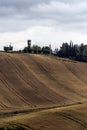 Hills landscape with water tower