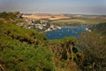 Hills over the waters of Salcombe, UK