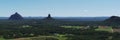 Hills and pasture of the Sunshine Coast hinterland. Royalty Free Stock Photo