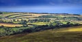 Hills and pastures in Exmoor Royalty Free Stock Photo